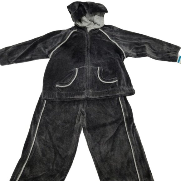 Green Dog Charcoal Grey Y2K Cotton/Polyester Track Suit Kids 24 Months NWT - Picture 2 of 14